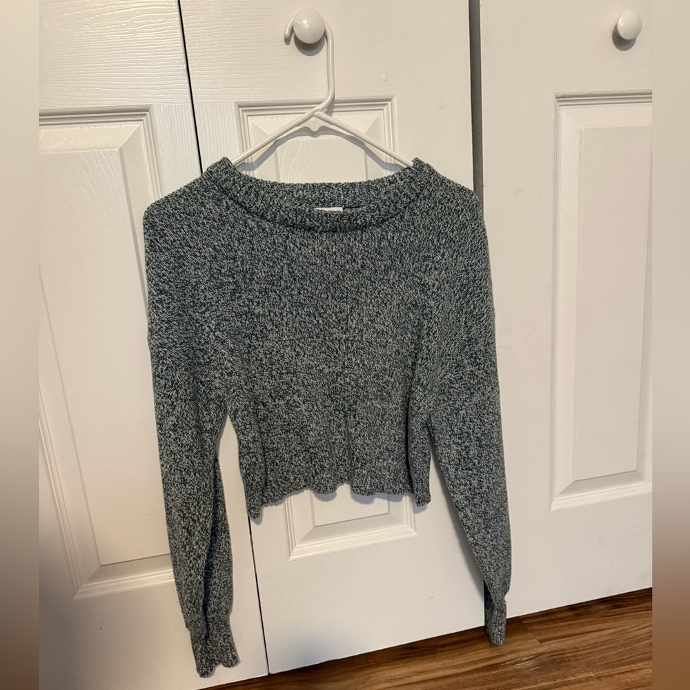 La Hearts Charcoal Knit Sweater